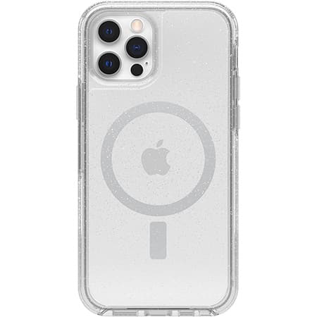 כיסוי מבית Otterbox דגם Symmetry MagSafe למכשיר iPhone 12 Pro שקוף נמצנץ