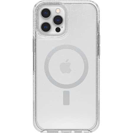 כיסוי מבית Otterbox דגם Symmetry MagSafe למכשיר iPhone 12 Pro Max שקוף נמצנץ