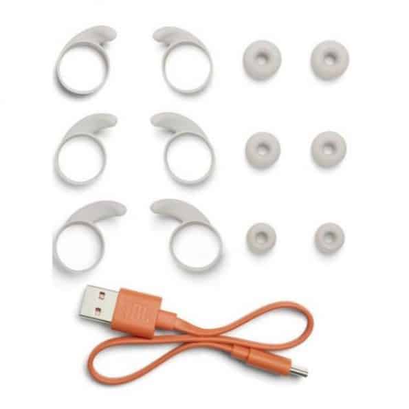 אוזניות אלחוטיות JBL Reflect Mini NC לבן יבואן רשמי