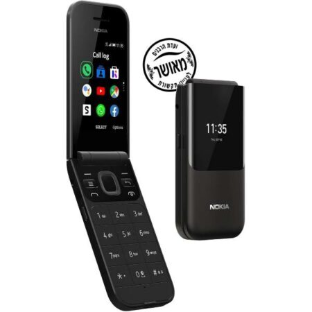 נוקיה כשר 2720 - טלפון סלולרי Nokia 2720 Flip 4G צבע שחור - אחריות היבואן הרשמי