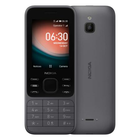 נוקיה 6300 - טלפון סלולרי Nokia 6300 4G צבע שחור - אחריות היבואן הרשמי