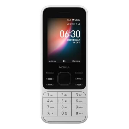 נוקיה עם וואטסאפ 6300 - טלפון סלולרי Nokia 6300 4G צבע לבן - תומך כשר פתוח