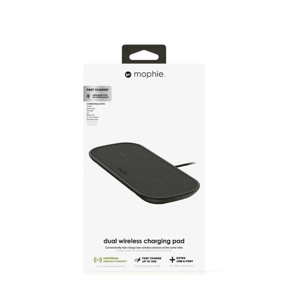 MOPHIE-wireless-charging-pad-for-charging-2-products-simultaneously