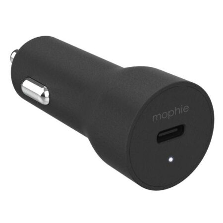 מטען לרכב מהיר 18W יציאת MOPHIE PD USB-C שחור
