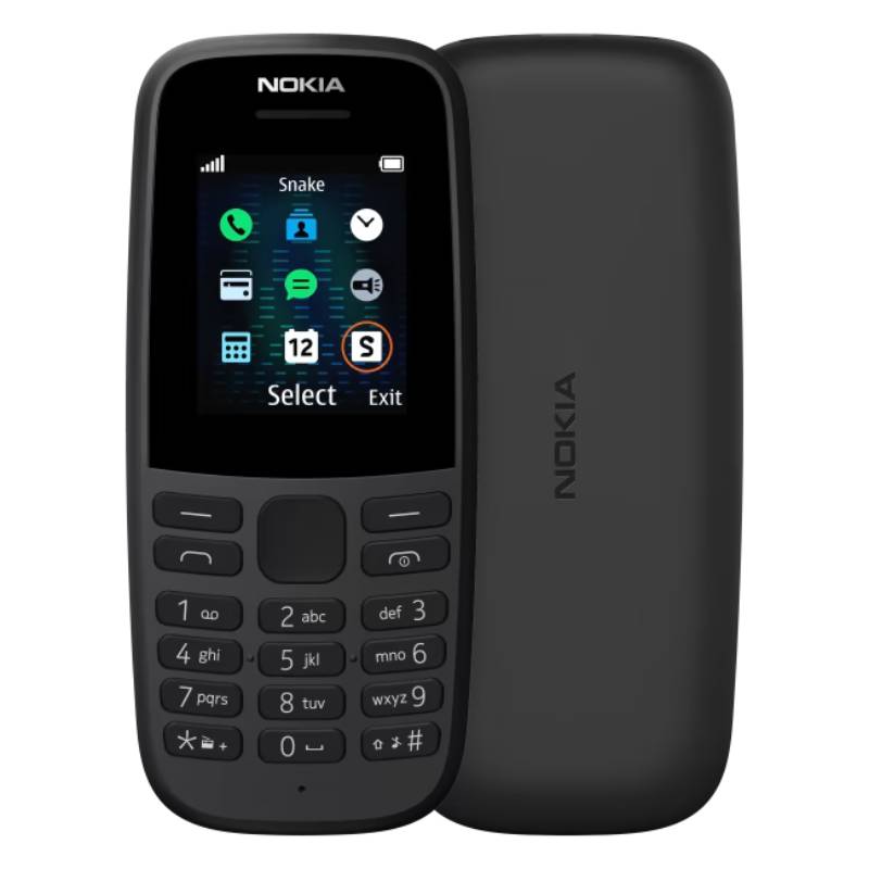 נוקיה 105 - טלפון סלולרי Nokia 105 שנת 2020 - אחריות היבואן הרשמי שחור